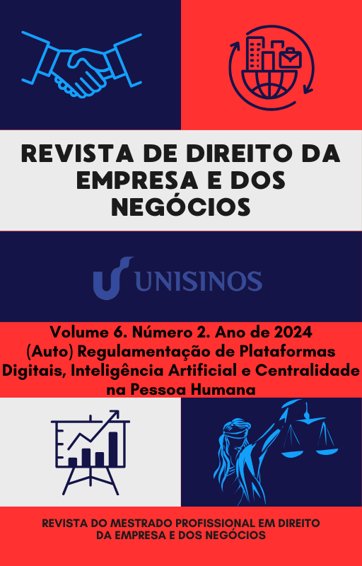 Visualizar v. 6 n. 2 (2024): (AUTO) REGULAMENTAÇÃO DE PLATAFORMAS DIGITAIS, INTELIGÊNCIA ARTIFICIAL E CENTRALIDADE NA PESSOA HUMANA